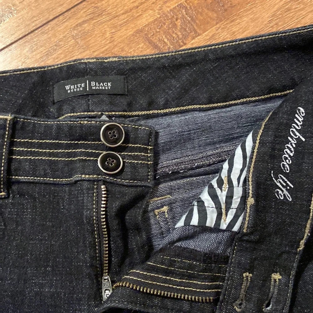 WHBM Blanc Black Crop Leg Jean - Picture 6 of 12